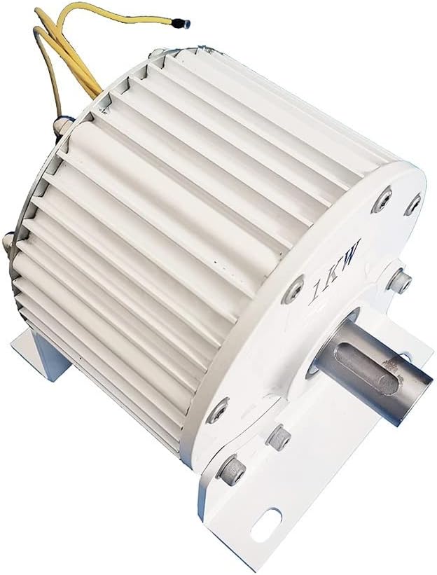 Wind Turbine, 1KW~10KW Low RPM Permanent Magnet Wind Turbine Generator 10000W 48V 96V Free Energy Generator Alternative Energy(with Base,48V_4500W)