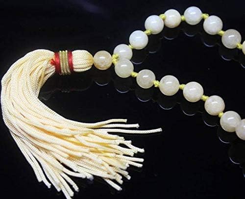 108 pcs yellow jade smooth prayer tasbih round sphere round gemstone loose craft beads 8mm