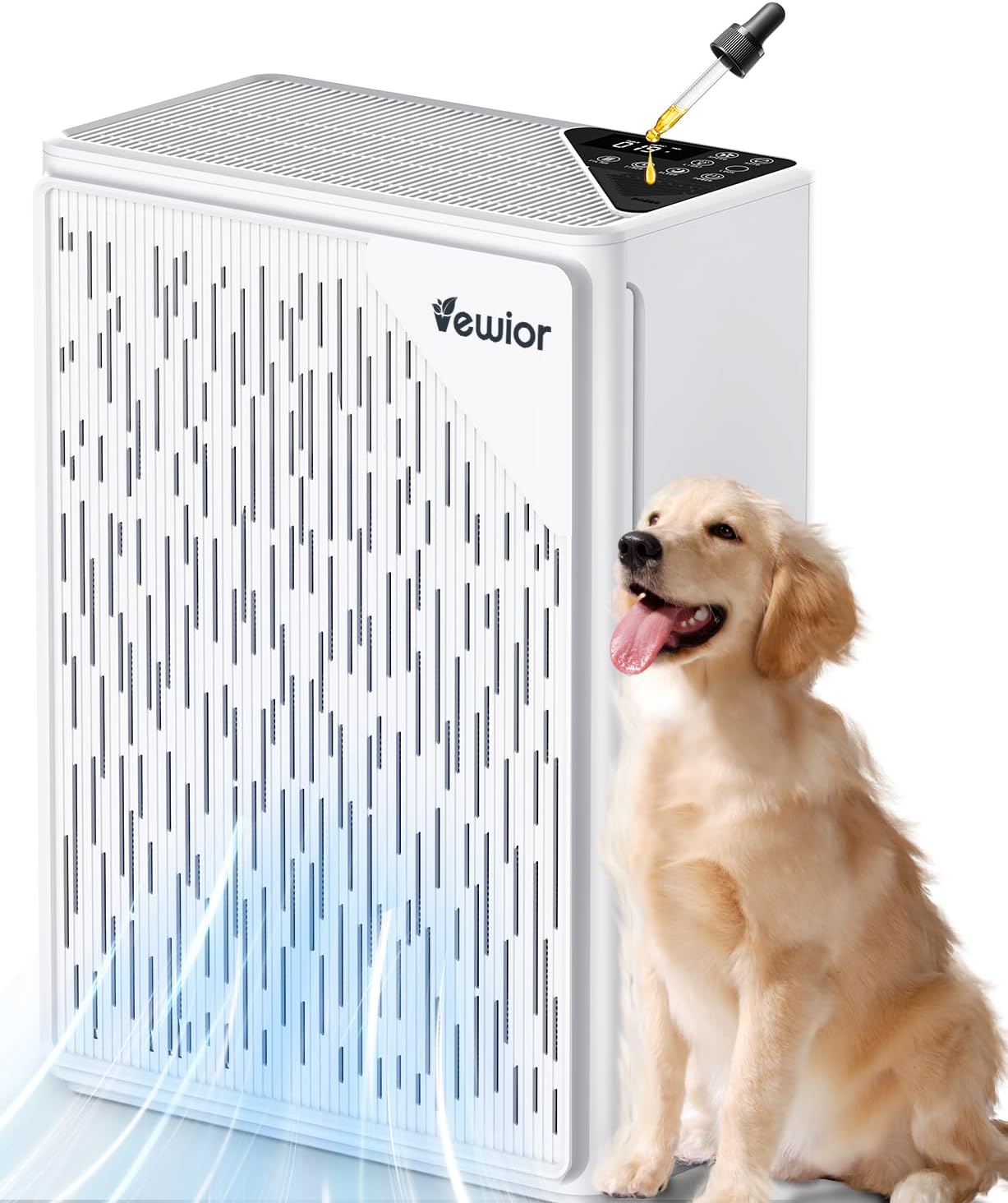 Air Purifiers for Home Large Room up to 2535ft², VEWIOR H13 True HEPA Air Cleaner for Bedroom with PM2.5 Display Auto Air Quality Sensor, Fragrance Diffuser for Wildfire Smoke Pet Hair Dust