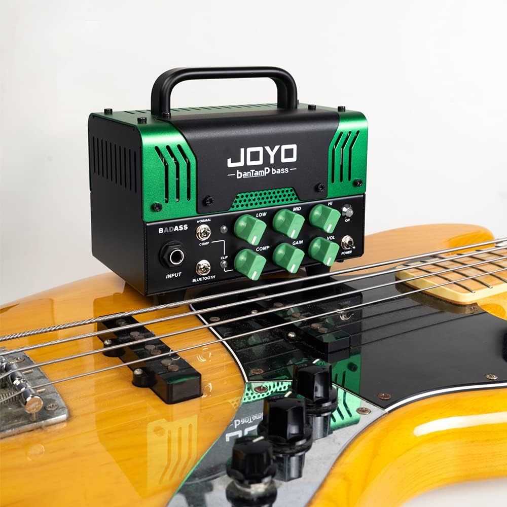 JOYO 5.8GHz Wireless Guitar System (JW-02S) Bundles with JOYO Bass Mini Amp Head 50 Watt (BADASS)