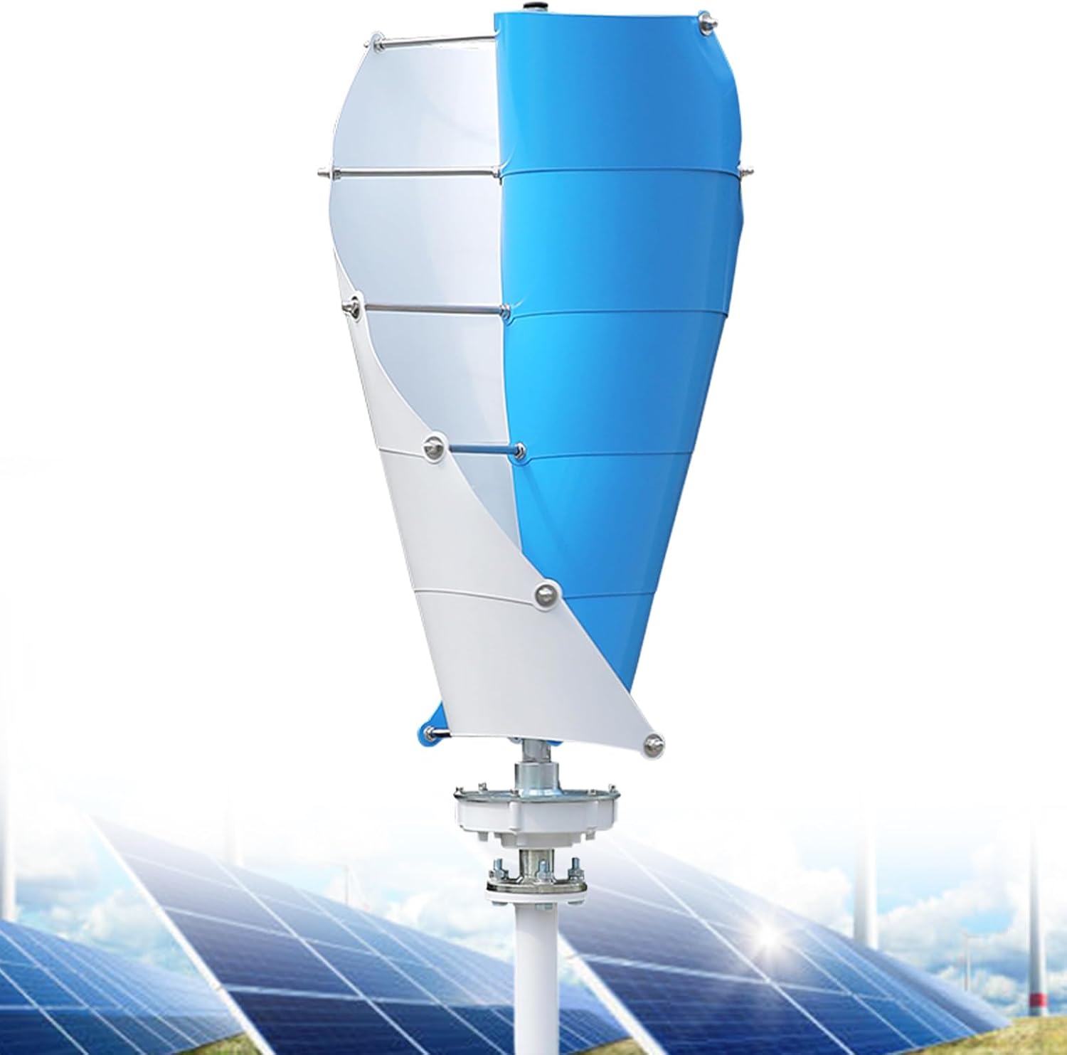 20000W Wind Turbine Generator Kit - 12V/24V AC, MPPT Controller, 10 Blades, Auto Windward Adjustment, Ideal for Marine, RVs, Terraces - Efficient Eco-Friendly Renewable Energy Solution