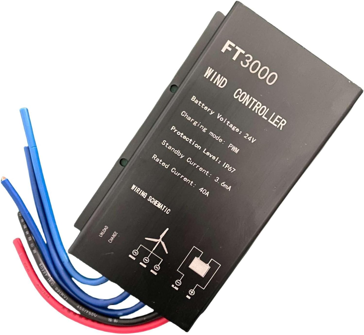 48V,14000W MPPT Wind Turbine Charge Controller, 12V 24V AUTO 48V Water Proof Controller for All Small Windmill Generator(10A 20A 30A 40A)