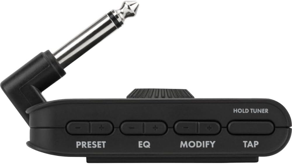 Fender Mustang Micro Plus Headphone Amplifier Bundle with Polsen HPC-A30 Closed-Back Studio Monitor Headphones