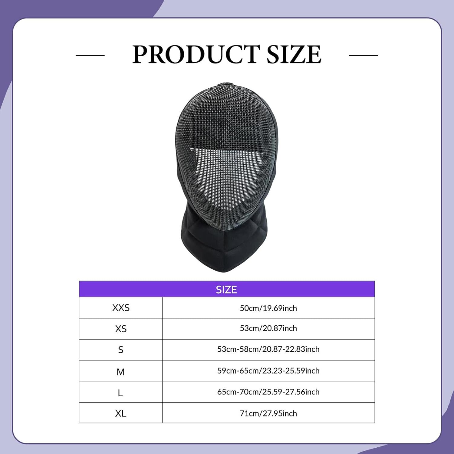 Colaxi Epee Fencing, Sports Accessories for Sparring Kendo, Comfortable, Stabproof, Breathable Face Cover Helmet