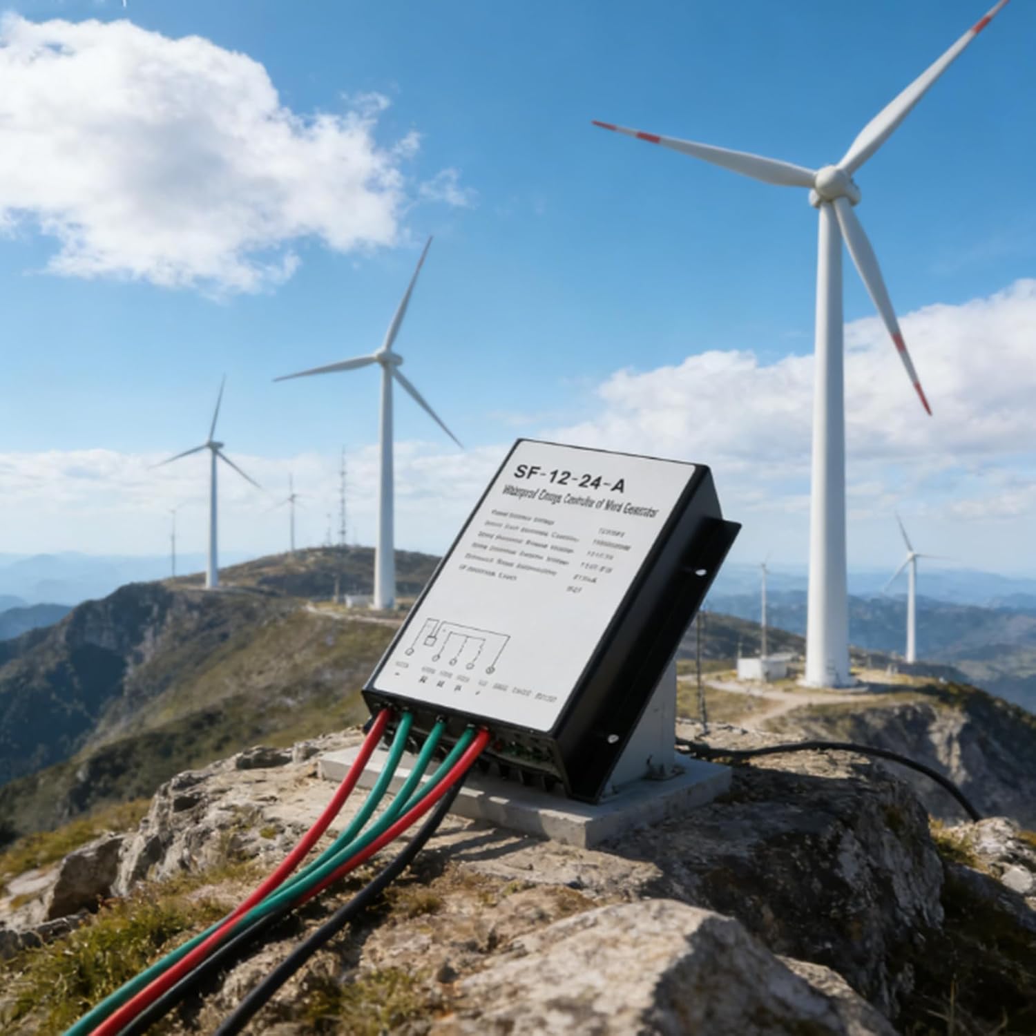 IP67 Waterproof Wind Charge Controller, Efficient Wind Generator Charge Controller Mppt 12V/24V/48V 10000W Wind Regulator for Home Campin