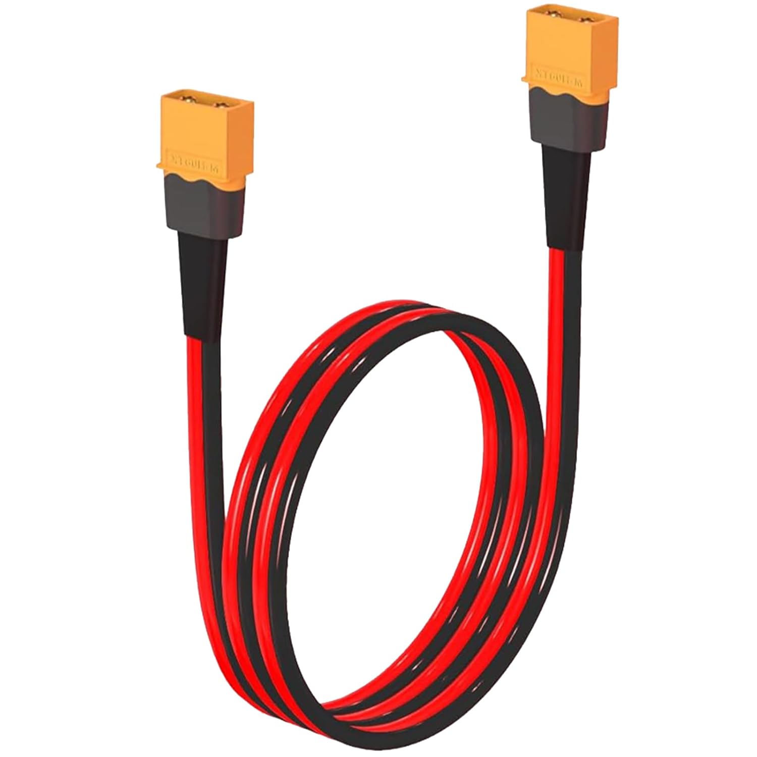 12AWG XT60 Male to Male Extension Cable Energy Storage Cord for Battery Solar Generator Mobile Power Station