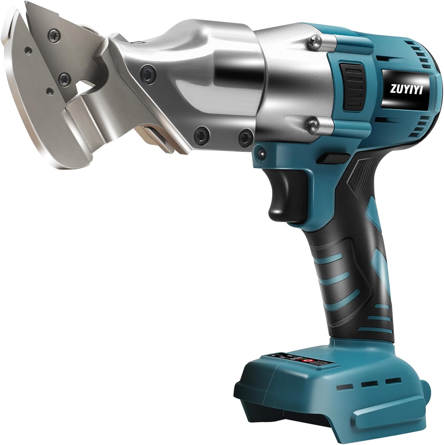 Cordless Metal Shear Cutter for Makita 18V Battery (Not Included), 400N.M 14GA Brushless Sheet Metal Cutter w/360° Swivel Head, Electric Nibbler Cutting Tool for Steel, Iron, Carpet, Cardboard