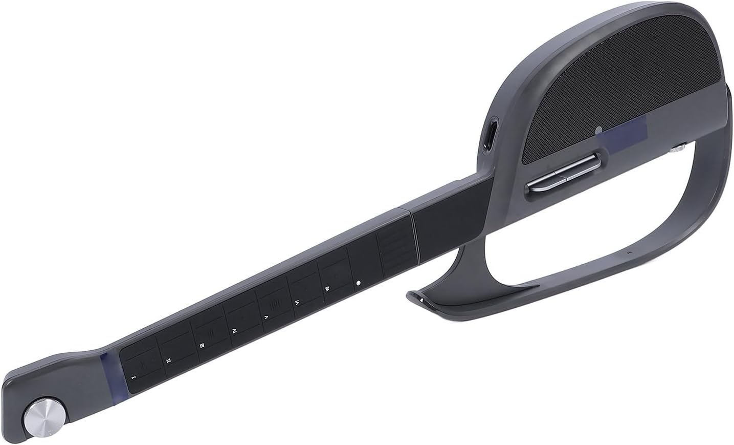 Stringless Guit Stringless, Powerful Chord Synthesizer, Interactive Sheet Music, Automatic Drum Machine for Easy Rhythm Style Transformation Foldable (Black Grey)