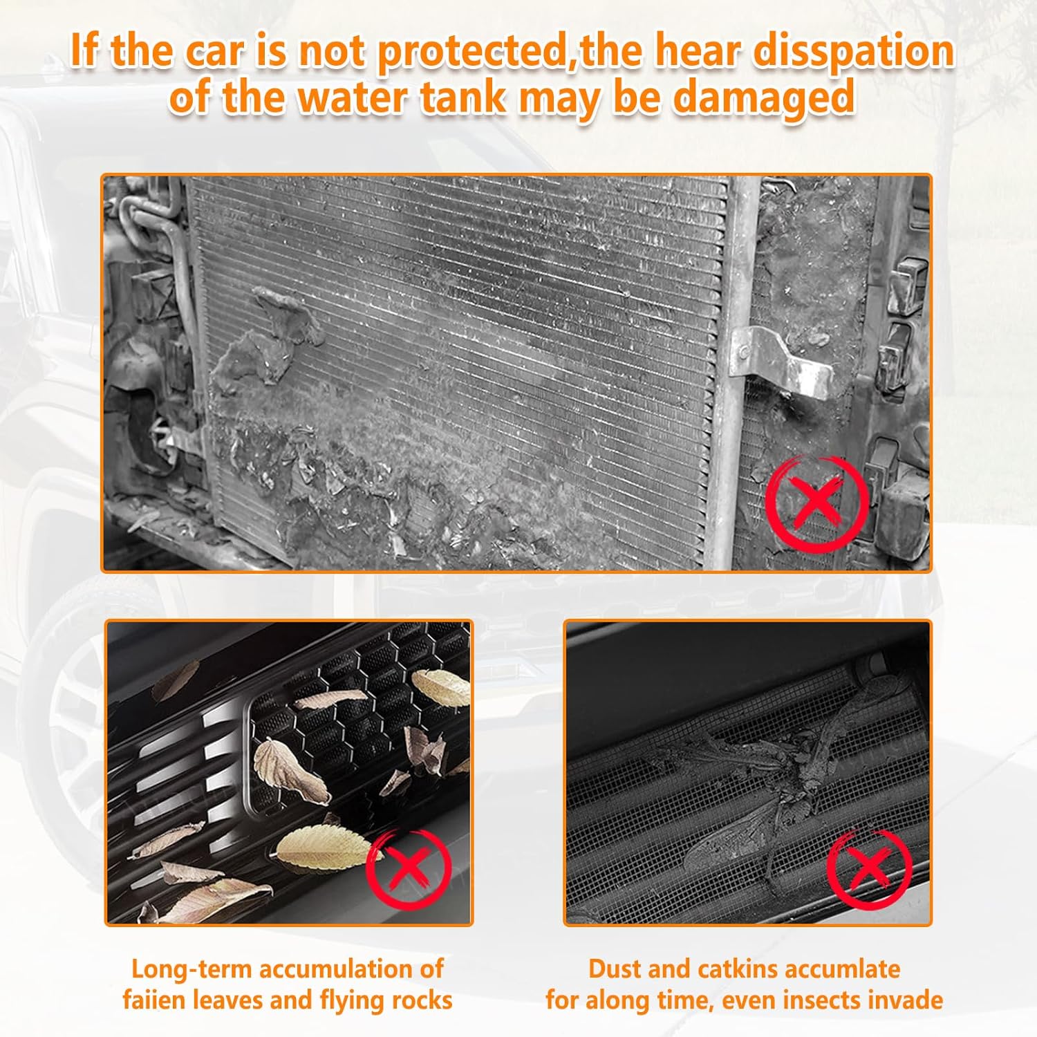 Aunginsy Front Grille Grill Vent Guard Protective Cover Mesh Set Compatible with 2022-2025 Toyota Tundra 1794 Limited Edition Stainless Steel Extend Decoration Accessories, with Supplied Cable Ties