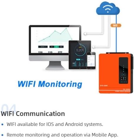 Anern 6200W Hybrid Solar Inverter 48V DC to 220-230VAC, Pure Sine Wave Solar Inverter with 120A MPPT Solar Charge Controller, Fit for 48V Lithium Lead-Acid Gel Battery Off-Grid System