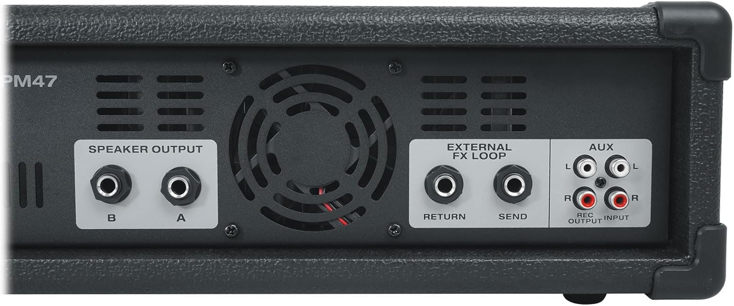 Rockville RPM47 1800w Powered 5 Channel Mixer Amplifier, 8 Ohm, Bluetooth, USB Interface, Digital Effects, 7-Band EQ, for Live Bands and Church Audio