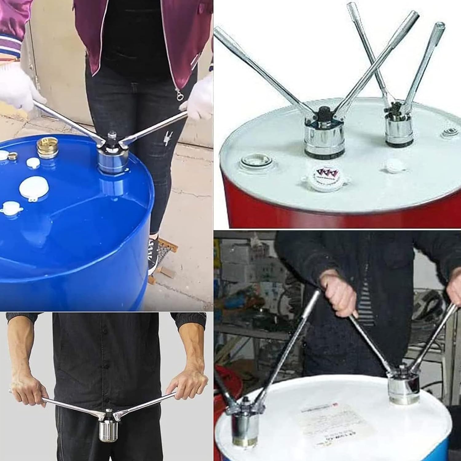 Iron Barrel Cap Seal Crimping Tool - Manual Capping Machine for Oil Drum Sealing, 35mm Crimper Sealer, Durable Cap Cover Tool for Efficient Barrel Closure