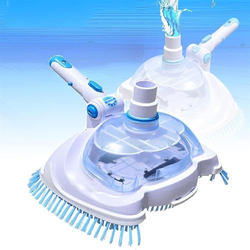 Pool Vacuum Cleaner Pool Liner Swimming Pool Hoover Vacuum, Pool and Spa Vacuum Head Transparent Manual Suction Machine Cleaning and Maintenance Tools, for Swimming Pool, SPA, Bathing Pool