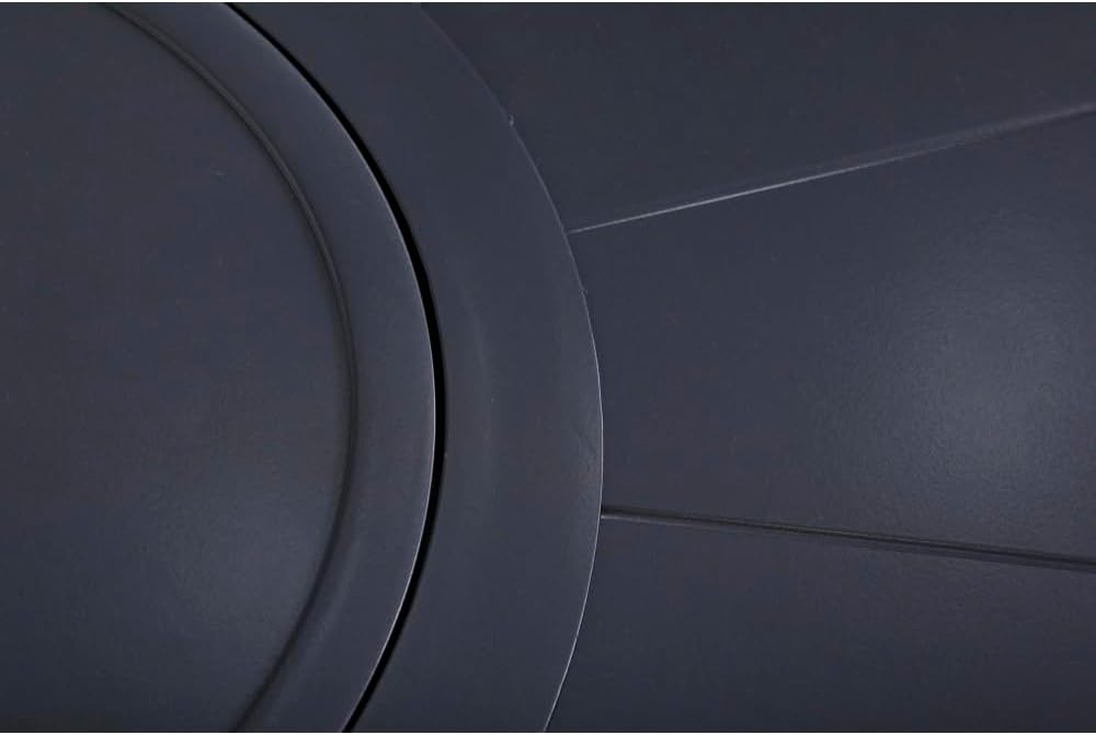 Modern Aluminum Outdoor Fire Pit Table with Lid and Hidden Propane Tank Compartment for Patio or Deck Use in Espresso Finish