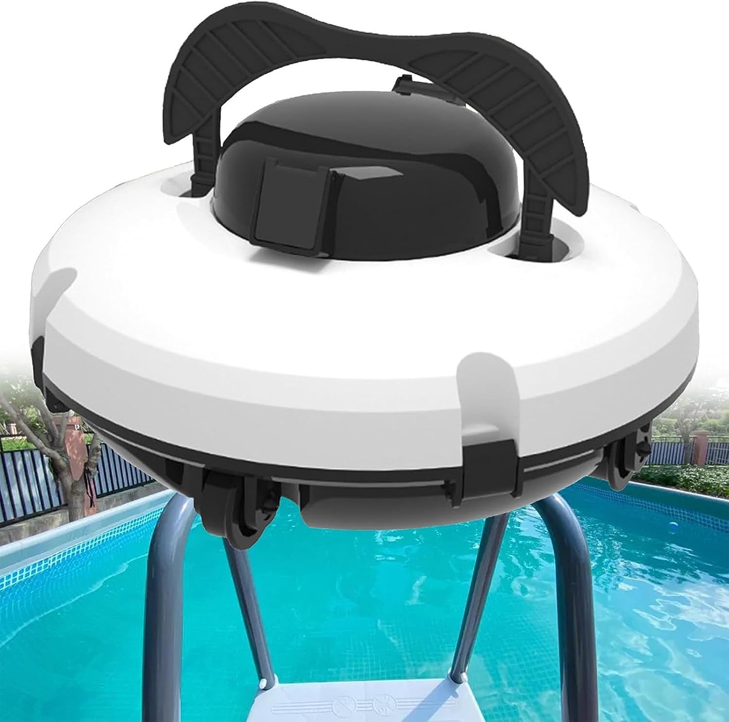 Cordless Automatic Pool Cleaner, Cordless Robotic Pool Cleaner, Dual Motor Pool Vacuum Cleaner for Flat Pools