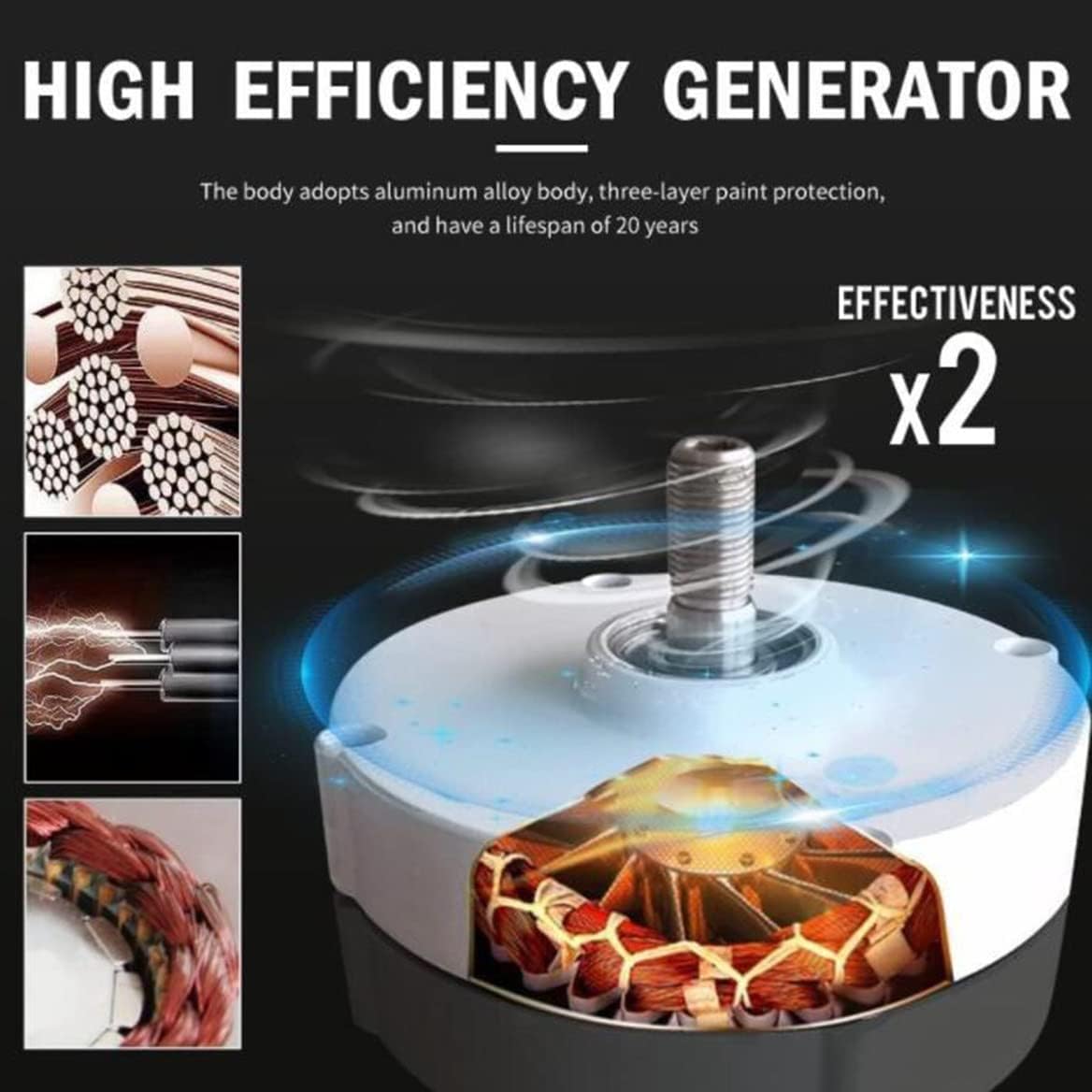 10000W Gearless Permanent Magnet Alternator, Low RPM AC Generator for Wind & Hydro Turbines, 12V High Efficiency Power Supply, Renewable Energy Solution