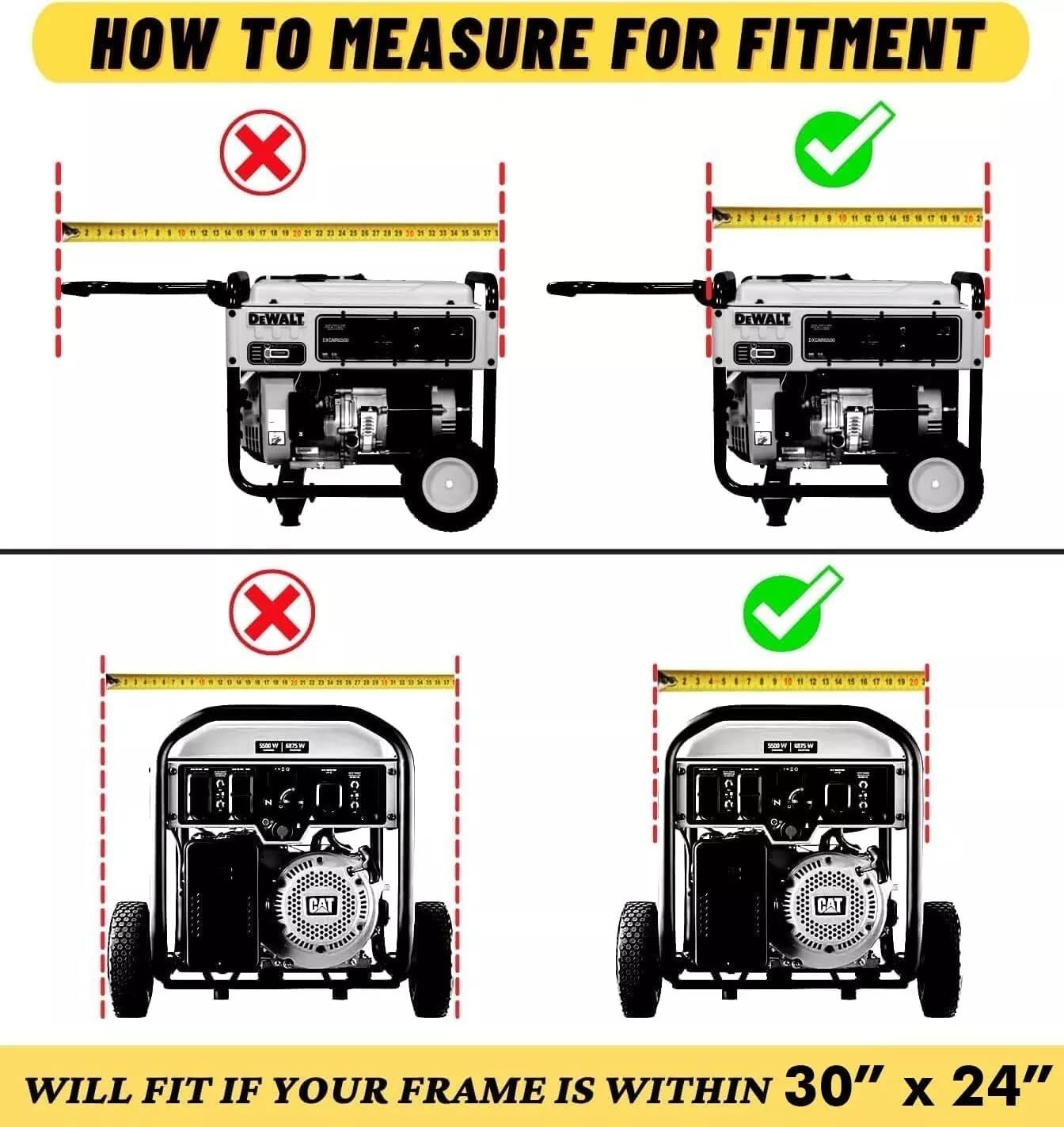 Rain Shelter Enclosure for Portable Generator Heavy Duty Generator Shed Cover