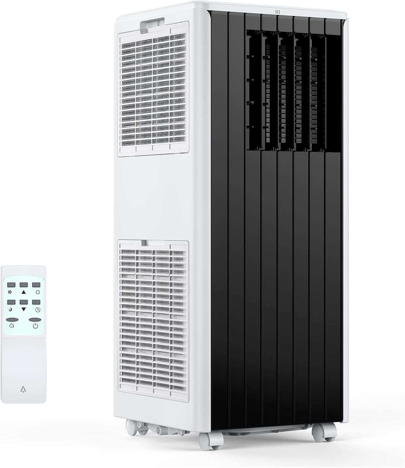 8000 BTU Portable Air Conditioner, Portable AC/Air Conditioner with Remote Control for Room up to 350 Sq.Ft, 3-in-1 Functions/Digital Display/24 Hrs Timer/Caster Wheels for Home/Office/Dorms White