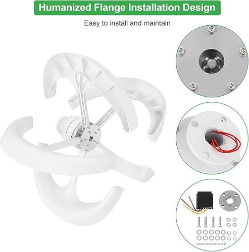 High-Efficiency Vertical Wind Turbine Generator 400W-1200W, 5-Blade Kit with MPPT Controller, Perfect for Home, Streetlight & Hybrid Systems, 12V-600W Renewable Energy Solution