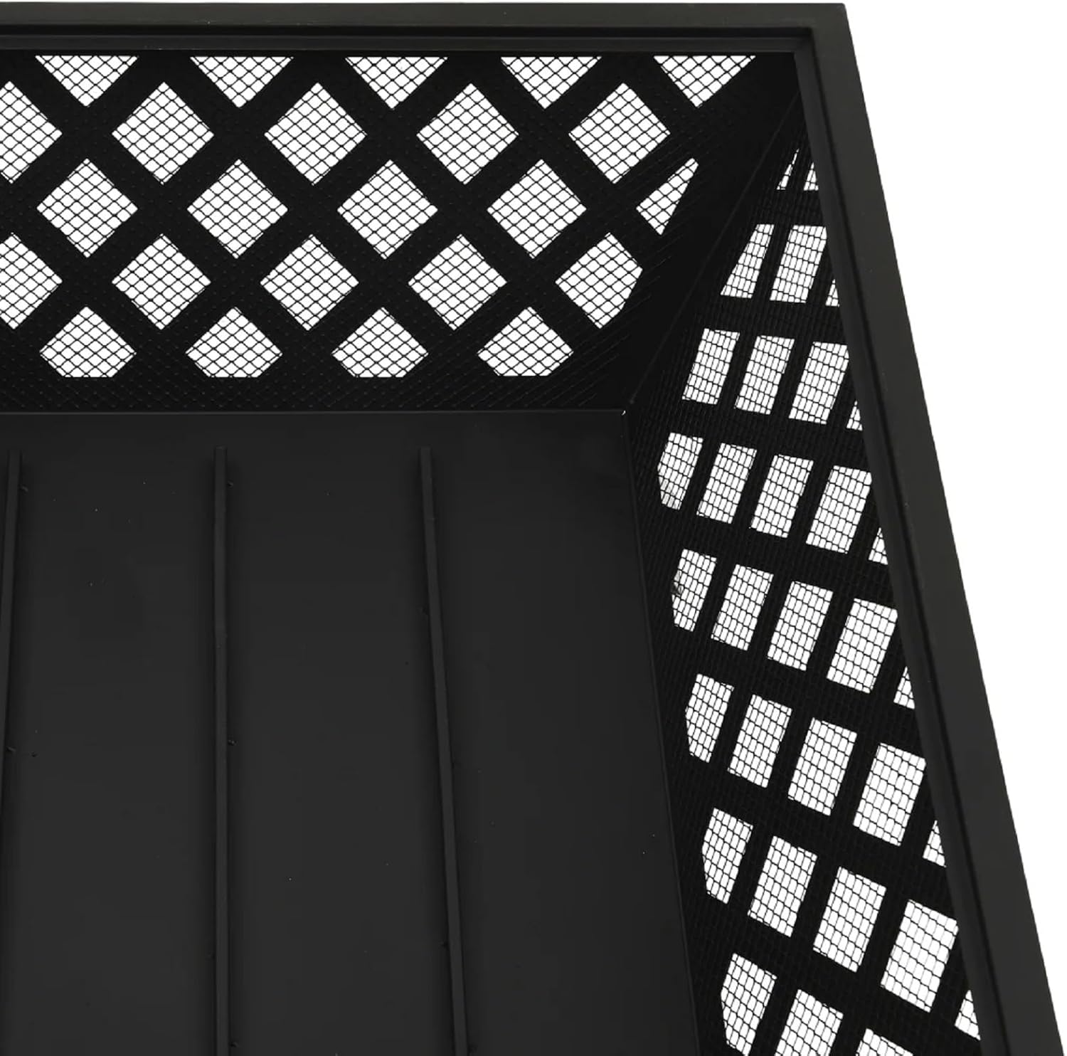 Zateety Fire Pit with Mesh Cover & Poker - 25.2