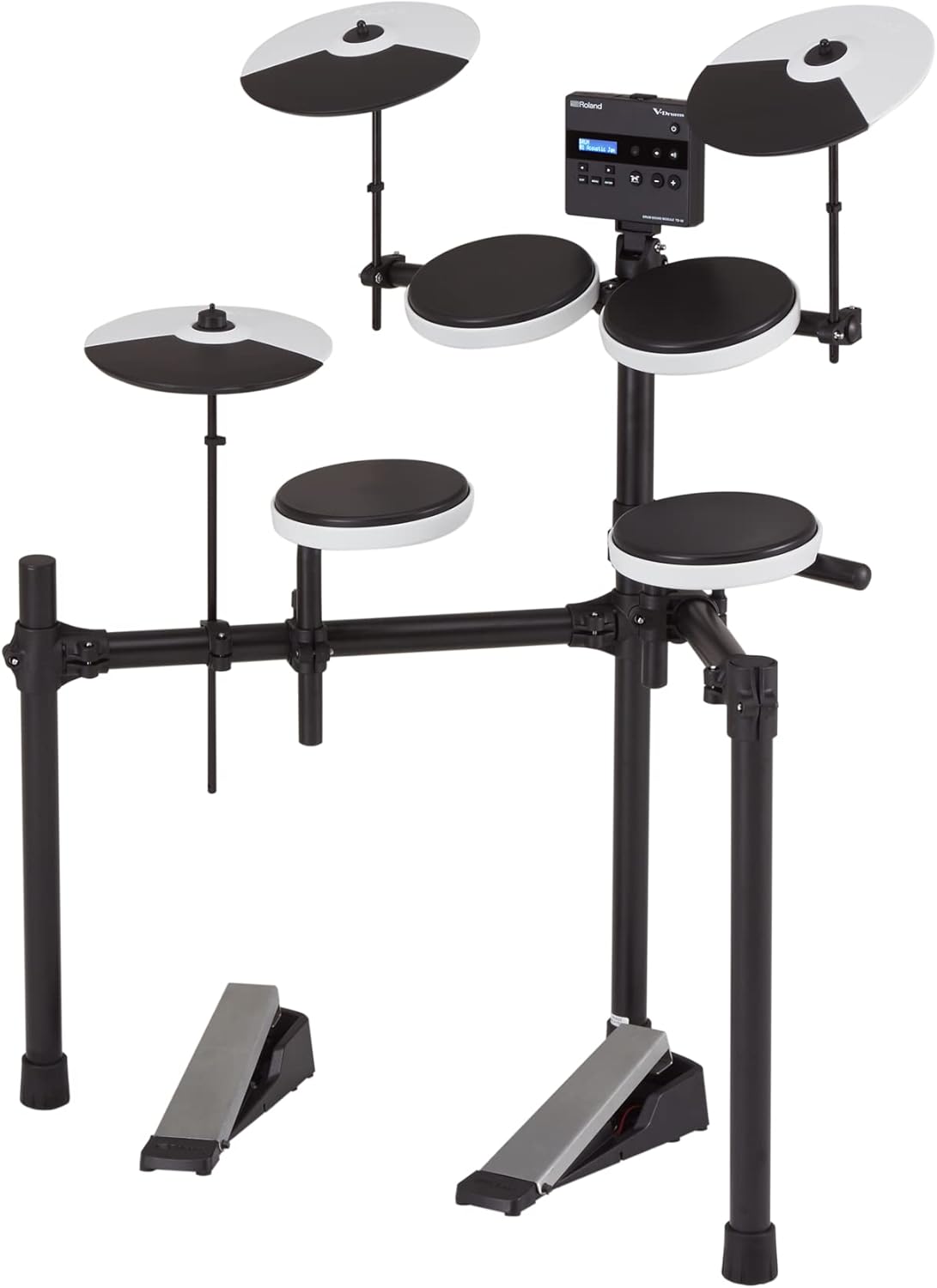 Roland TD-02K V-Drums | Entry-Level Compact Electronic Drum Kit with Expressive Playability, Noise-Reducing Features, Height-Adjustable Stand & Optional Bluetooth Expansion | Onboard Coach Function