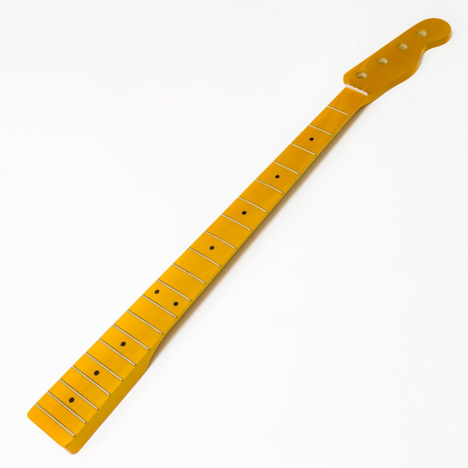 20 Frets Canadian Maple Bass Guitar Neck for Fender 4-String Bass, 38mm Nut | Adjustable Truss Rod, Gloss Finish