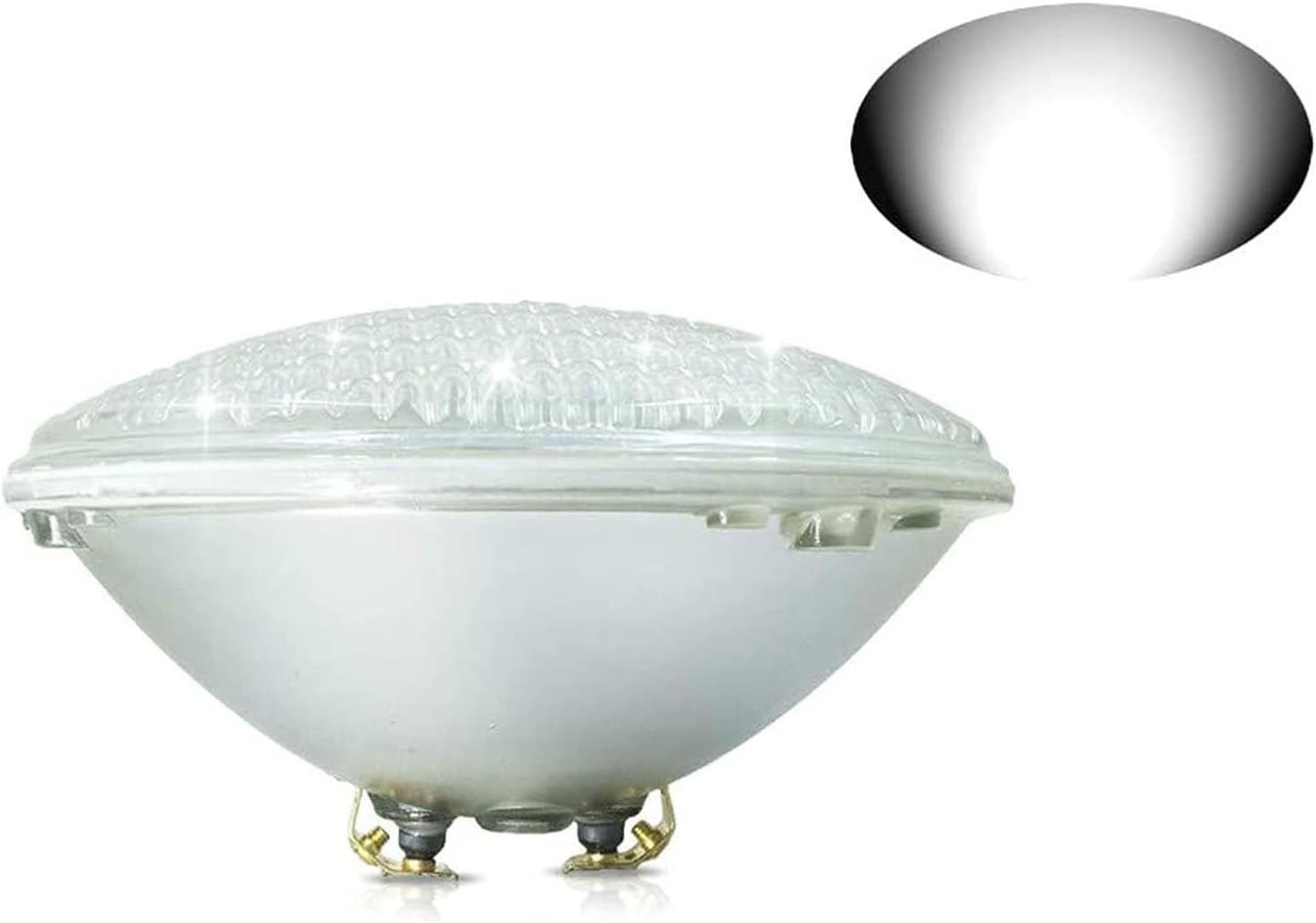 Submersible LED Light - 12V Outdoor Recessed Spot Pool Light, Par56 Underwater Lights, IP68 Waterproof Pond Lights, for Swimming Pool Aquarium Garden Illumination(Cold White,54W)