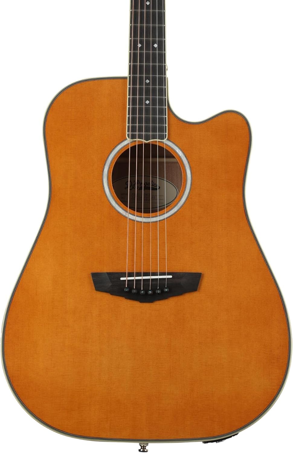 D'Angelico Excel Bowery Dread Acoustic-electric Guitar - Vintage Natural