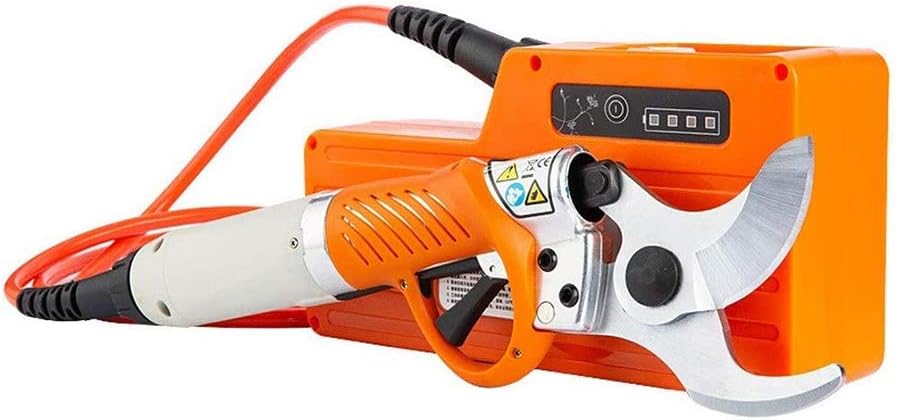 Electric Pruning Shears 45MM Professional Rechargeable Scissor Tree Branches Cutter 8-10 Working Hours Adjustable Electric Shears Home Gardening Cutting Tool for Pruning