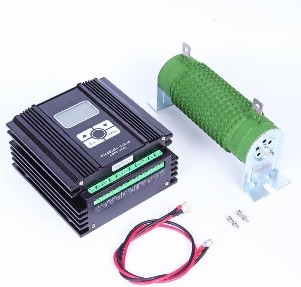 CHRISK 4000W Vertical Wind Turbine 12V 24V 48V Low Noise Vertical Axis Magnetic Levitation Windmill Generator Kit Home Wind