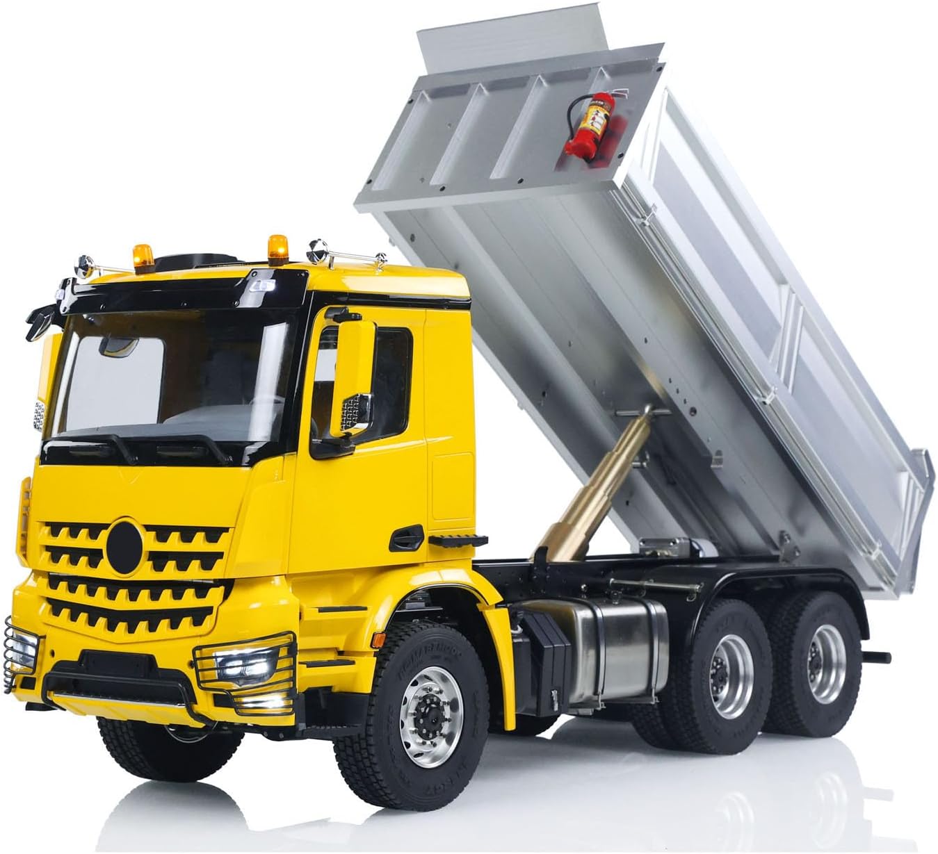 TOUCAN RC HOBBY 1/14 RC Hydraulic Tipper 6X6 2Speed Metal Chassis Model Car Remote Control Dumper Truck NO Lock Light Sound Radio Battery RTR Metal