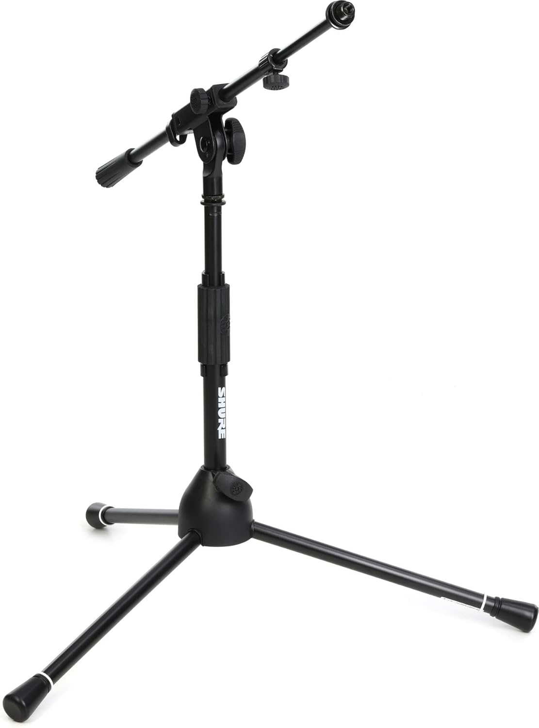 Shure by Gator Low-Profile Tripod Mic Stand with Adjustable Height and Telescoping Boom; (SH-TRIPODSTANDLP)