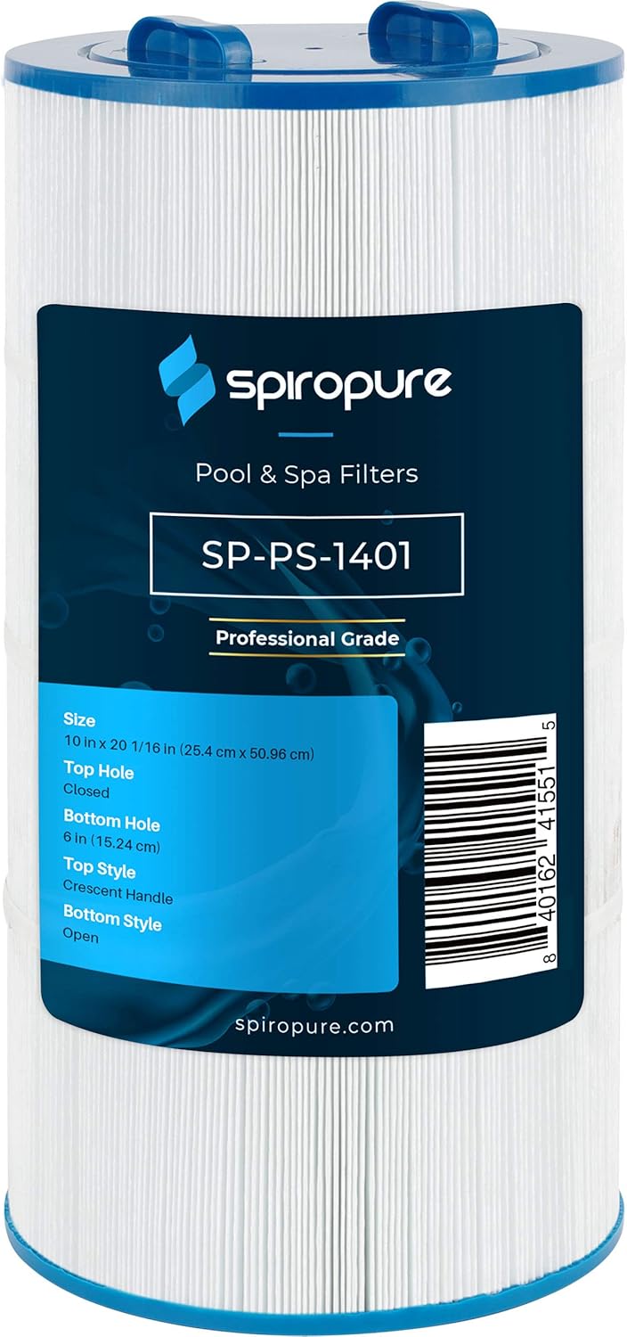 SpiroPure Replacement for Sherlock 120 Unicel C-9481 Pleatco PJ120-4 Filbur FC-1401 Hot Tub Spa Pool Filter Replacement Cartridge