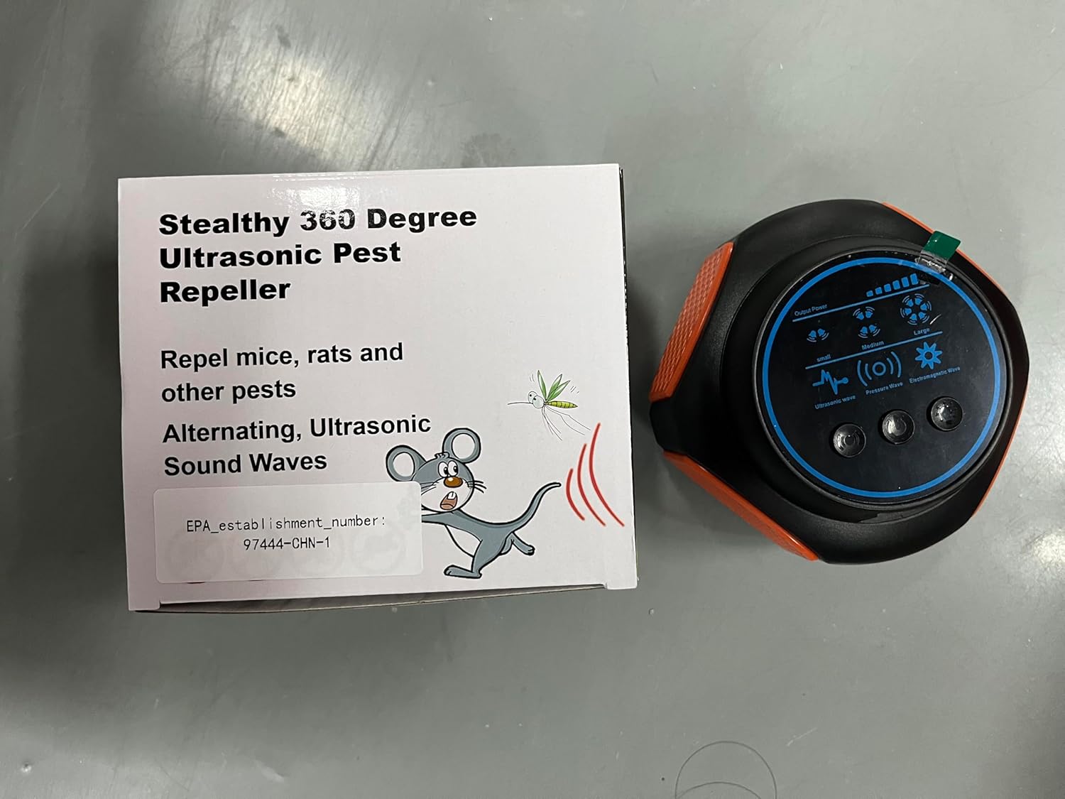 360° Mouse Repellent Ultrasonic Plug in, Ultrasonic Rodent Repeller Indoor, Electronic Pest Rat Mice Squirrel Deterrent with Strobe Lights for House Kitchen Garage Warehouse RV(2Pack)