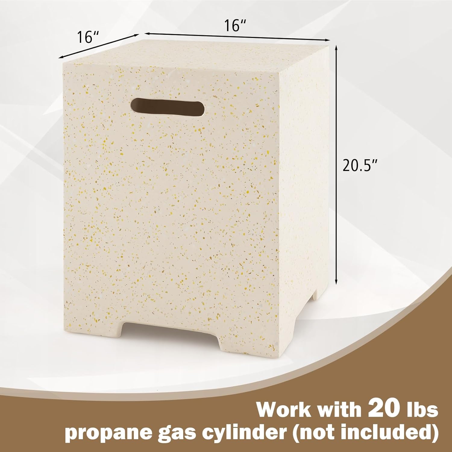 Giantex Propane Tank Cover Table - 16