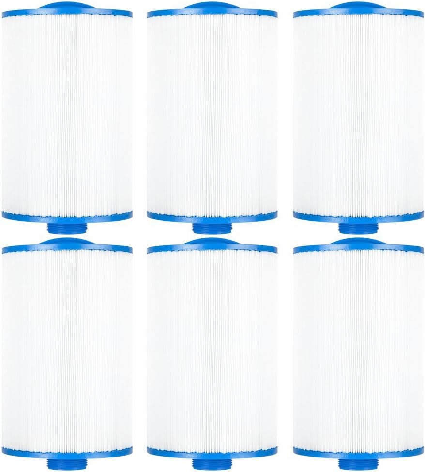Clear Choice Pool Spa Filter 6.00 Dia x 9.13 in Cartridge Replacement for Advanced LA Spa Baleen AK-9015 Filbur FC-0315, [6-Pack]