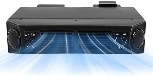 Universal Air Conditioner Evaporator, 12V Truck Car AC Evaporator - Heavy Duty Aluminum Cooling Unit w/ 3-Speed Control, 680m³/H Airflow & Drain Hose (Fits Most Vehicles, R12 Compatible) ﻿