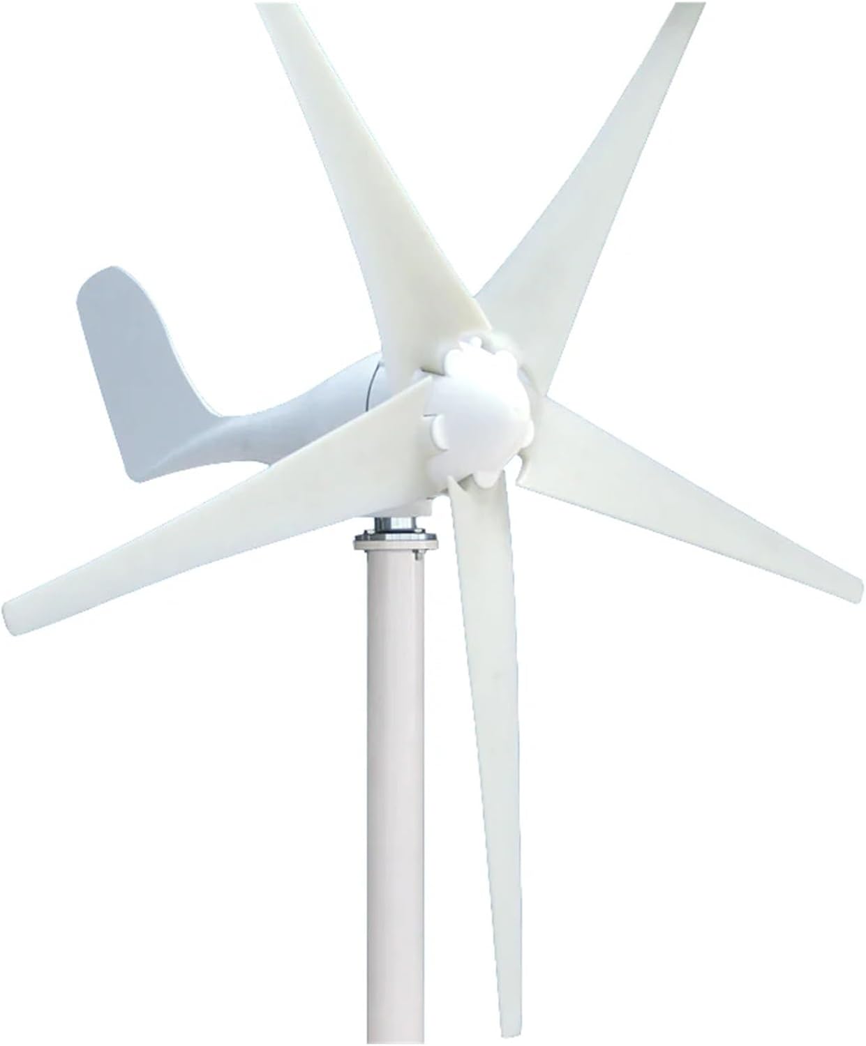Wind Turbine, 200W Wind Generator 3 Or 5 Blades Wind Turbine 12V 24V Power for Home Use Monitoring and City Lamp Permanent Magnent Generator,for Home, Farm, RVs, Boats(5 Blades_12V)