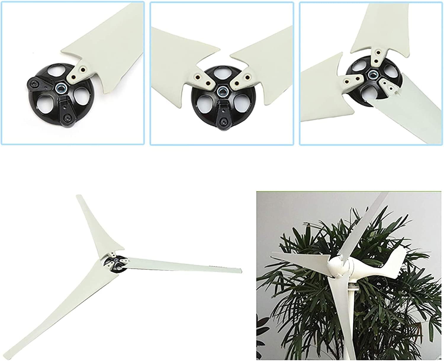 LiuSj JUnSt Wind Blade Nylon Fiber Blade Wind Turbine Generator Accessories for Wind Generator