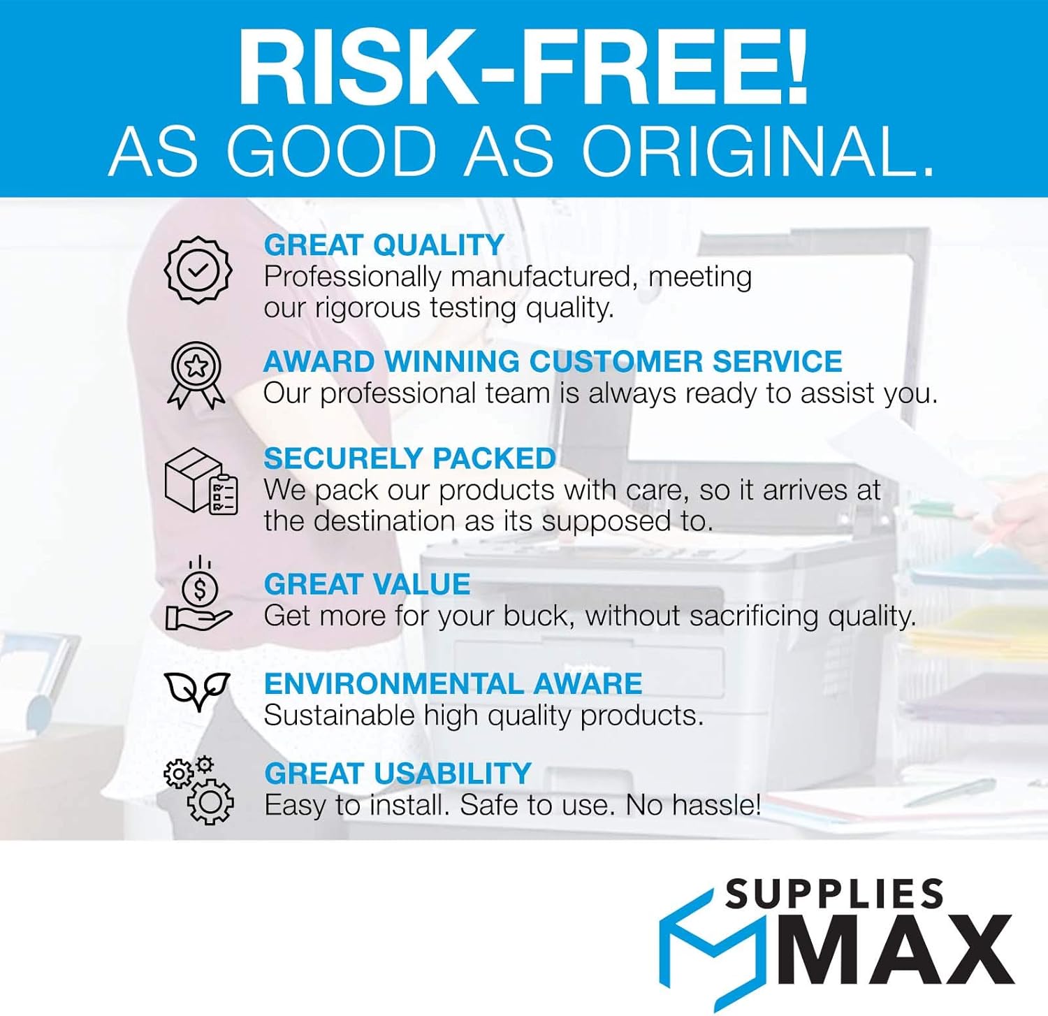 Compatible Replacement for Ricoh MP-C2003/MP-C2003SP/MP-C2503/MP-C2503 Essential/MP-C2503 Plus/MP-C2503SP Black Drum Unit (2/PK-60000 Page Yield) (D188-2254K_2PK)