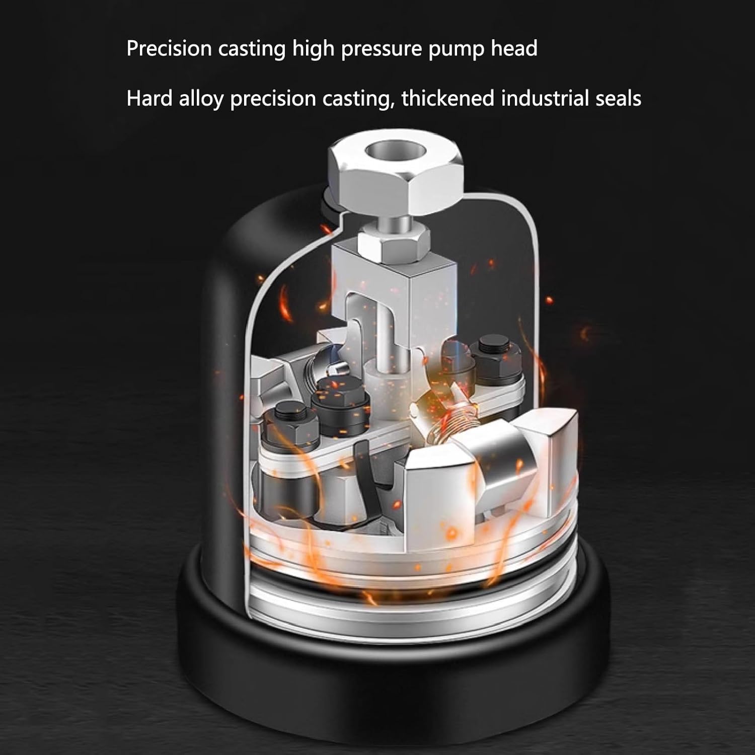 Pressure ratio of 50:1, Pneumatic grease pump with a discharge capacity of 0.85L/min,suitable for 5-gallon drums, for automotive, machine tool and industrial lubrication.(Pole length 94cm/37in)