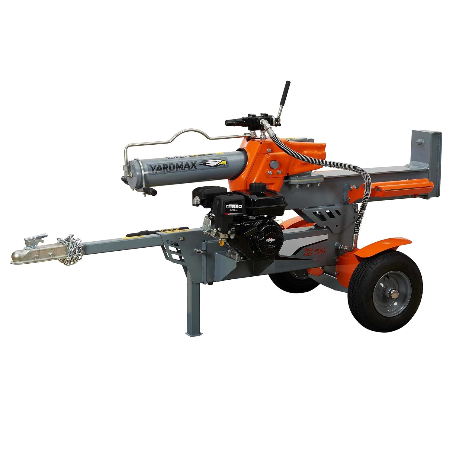 Yardmax Gas Log Splitter 32 Ton 2-Way Half Beam Briggs & Stratton Engine CR950
