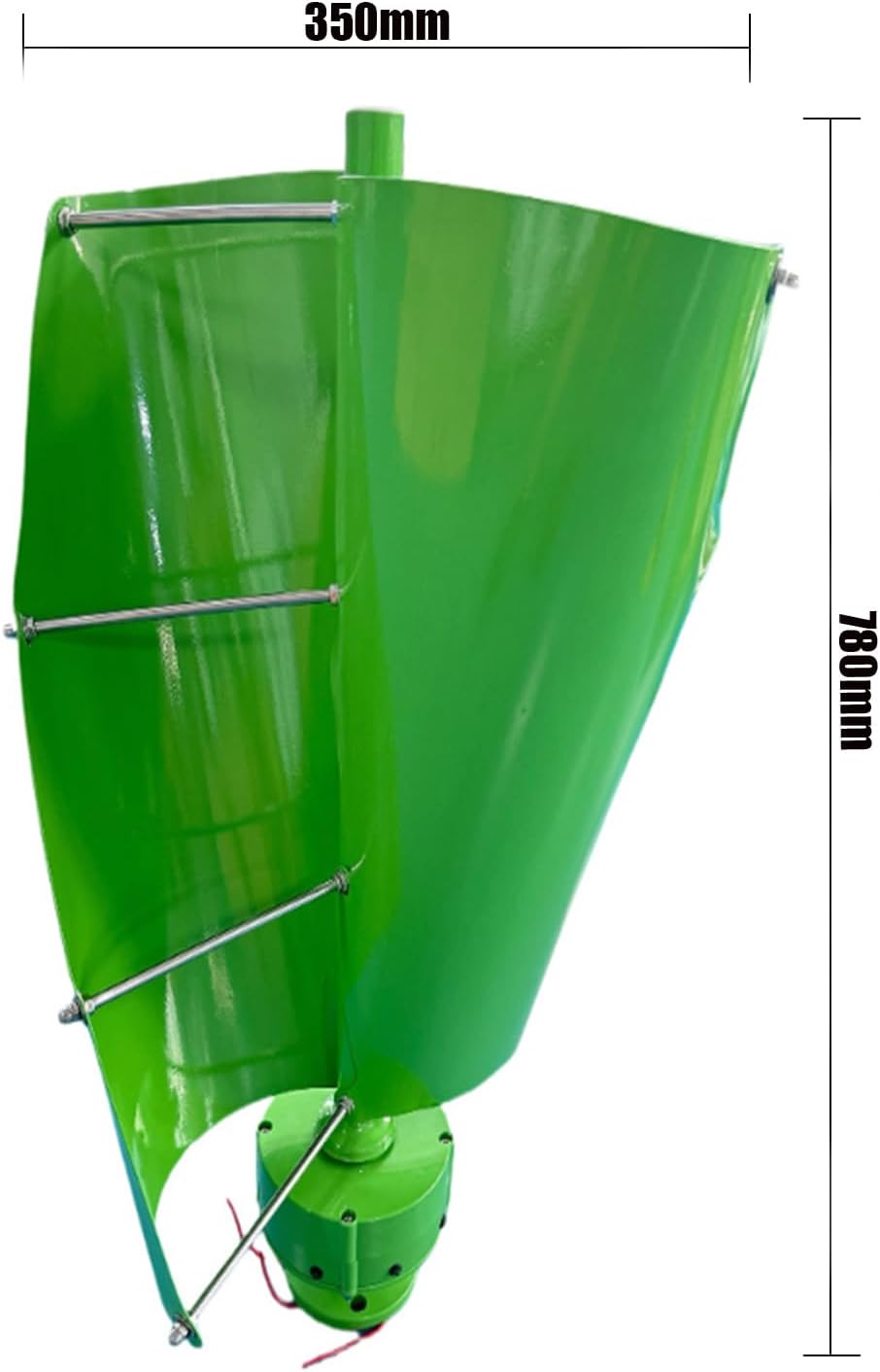 Wind Generators,600W 12V 24V Vertical Spiral Wind Turbine 2 Blades AC Output Household Wind Turbine Kit with Charge Controller Suitable for Outdoor Use