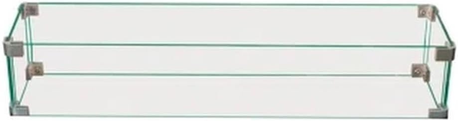 Living Source International Rectangle Fire Pit Flame Guard