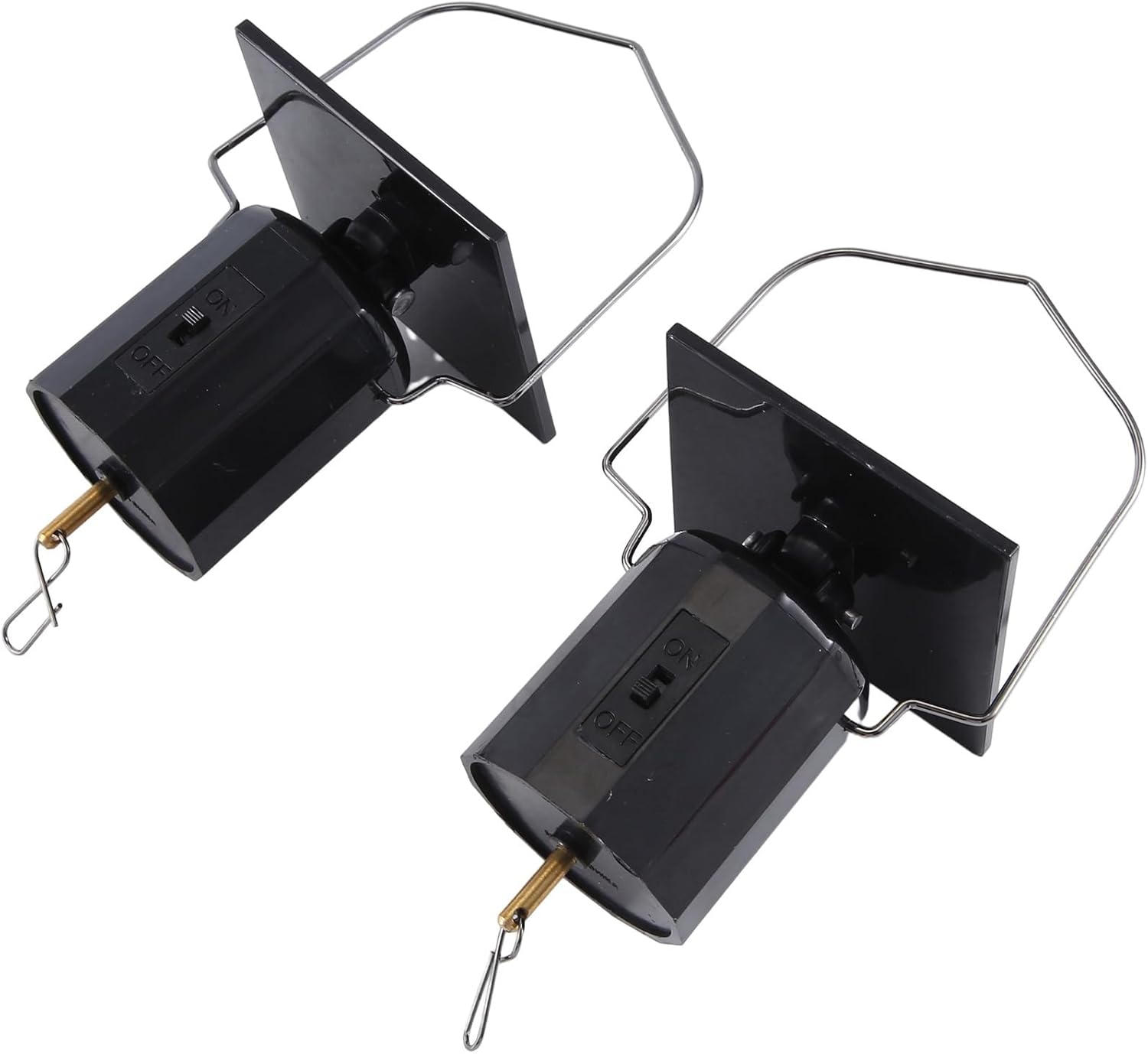 Solar Hanging Display Motor Rotating Small Motor Solar Wind Spinner Motor Multi-Purposes Rotatable Hook 10Pcs