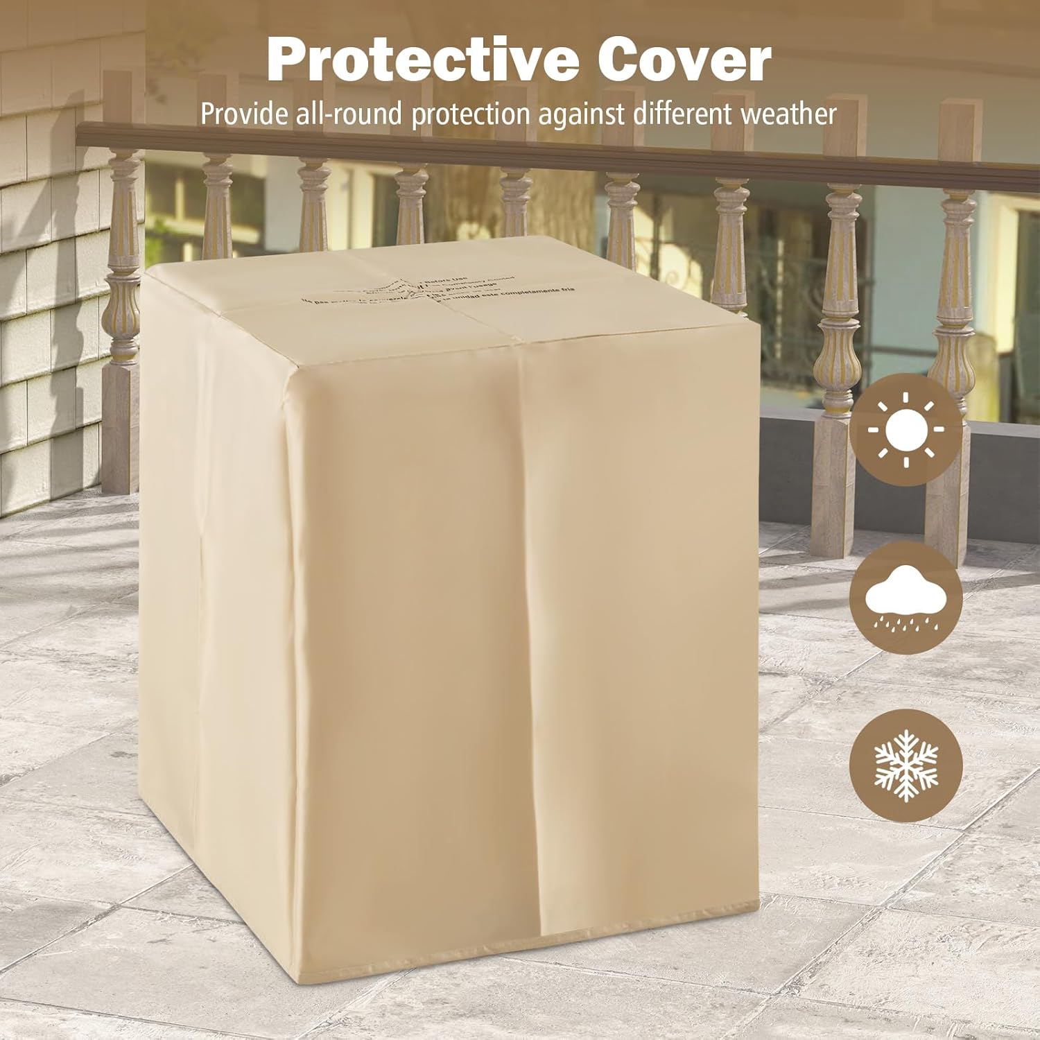 Giantex Propane Tank Cover Table - 16