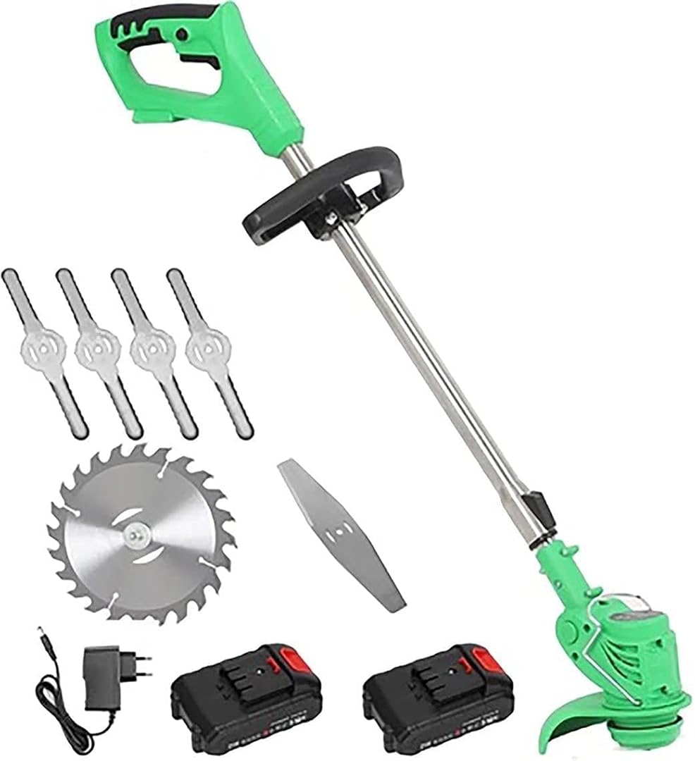 Lawn Mower Small Household Rechargeable Lawn Mower Dual Control Switch Length Adjustable Rod Multifunctional Lithium Battery Weeding Artifact