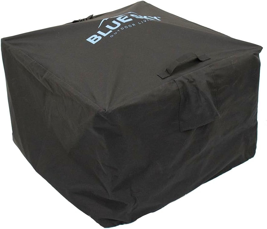 Blue Sky Outdooor Living Fire Pit - 22.00 x 16.00 Square Peak Bundle with Cover, Tumbler, Roasting Sticks & Lift-Out Ash Catch