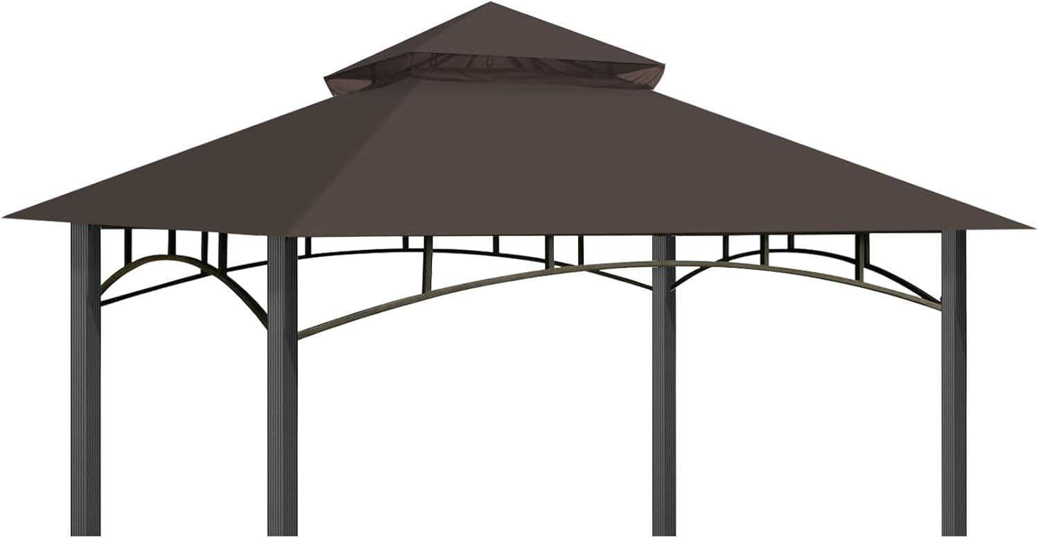 Replacement Canopy Top for Target Madaga Gazebo Model L-GZ136PST (Brown)