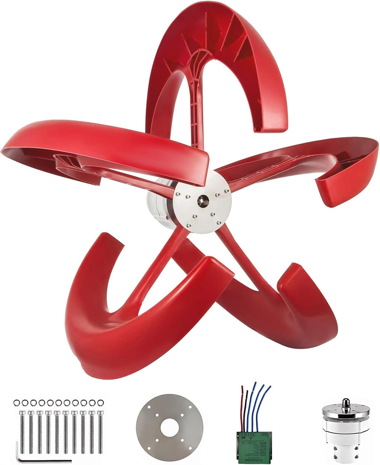 12V Efficient Power Wind Motor with Controller Marine Street Lighting Generator Rust Proof for Fishing Boat Terrace Cabin Ship